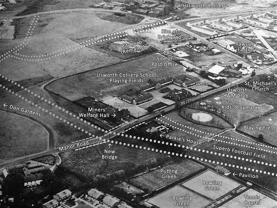 Aerial View of Welfare Hall