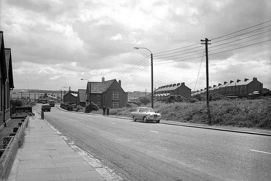 Looking down Bonwmill Lane