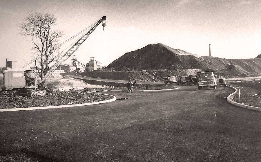 New roads and Pit from Usworth Hall