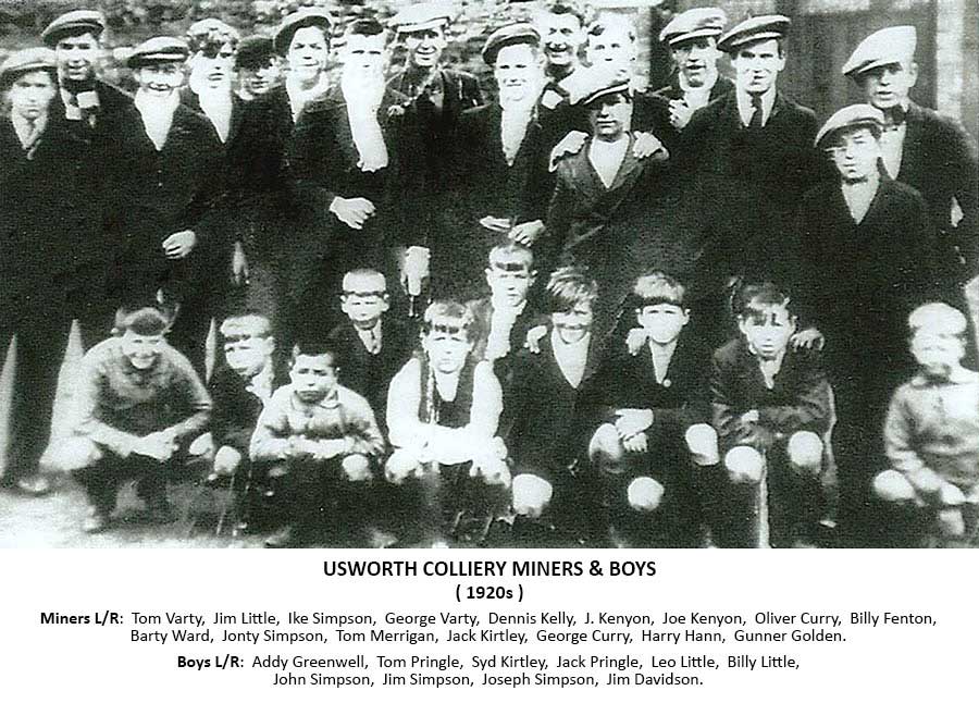 Usworth Colliery Men & Boys (1920s)