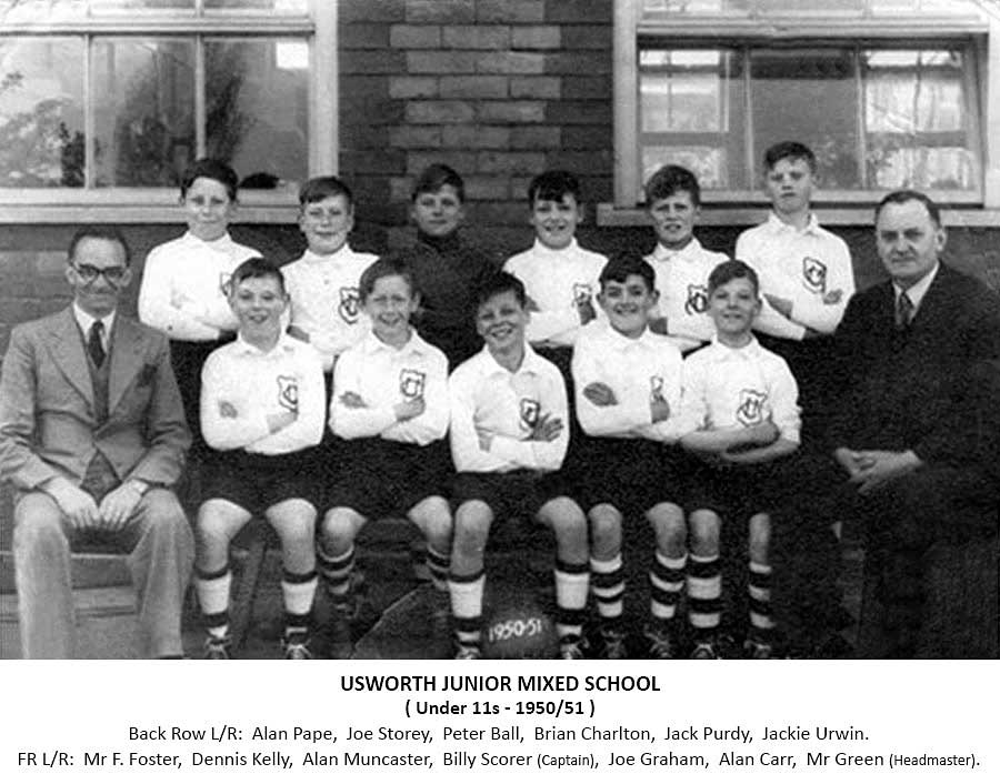 Usworth Juniors Football Team- 1950/51