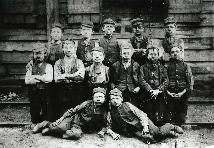 Usworth Colliery Pit Lads - c.1907