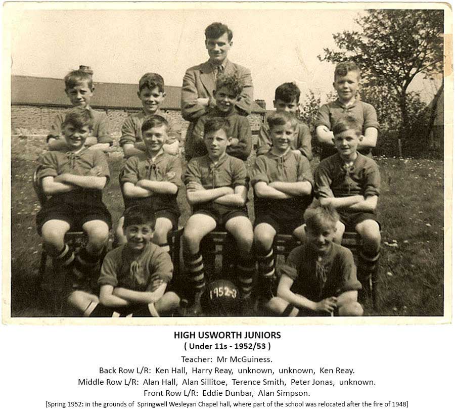 High Usworth Football Team - 1952/53