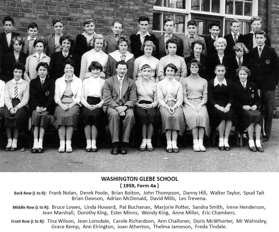 Glebe School - Form 4a, 1959