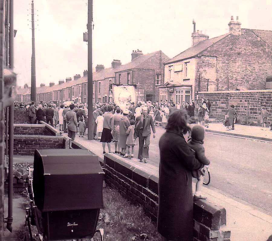 Usworth Banner passing Stile Inn