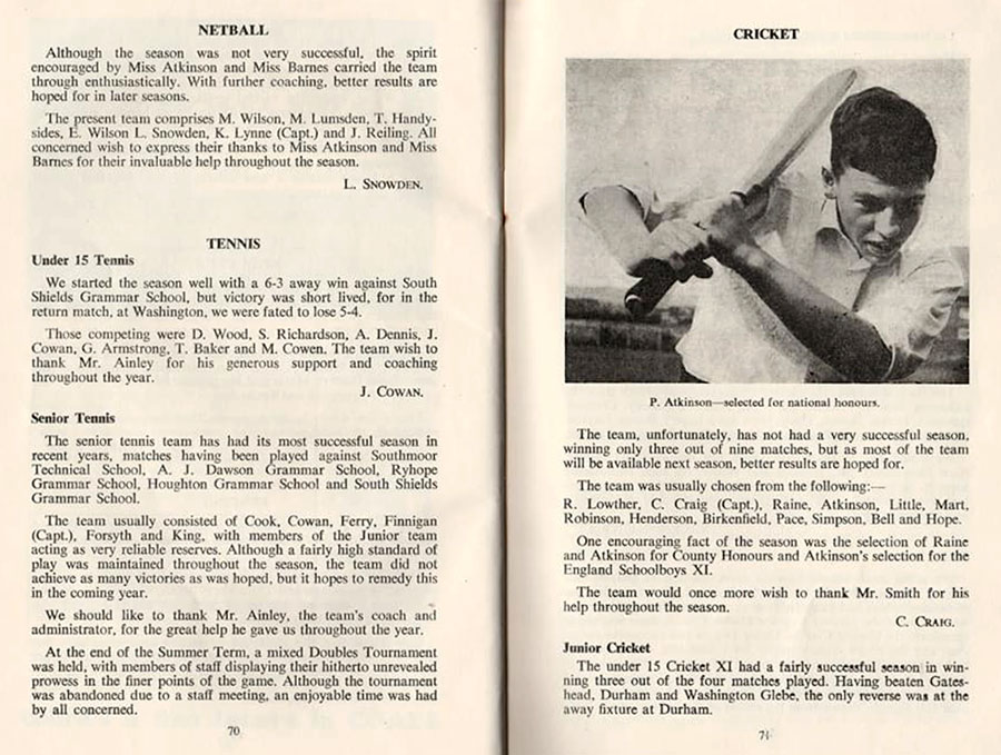 School Magazine Sports 1962 - 1