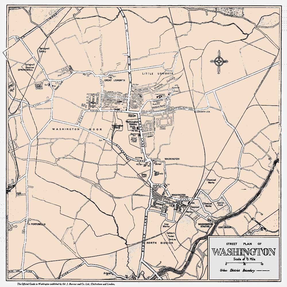 Washington Map - Burrows 1952