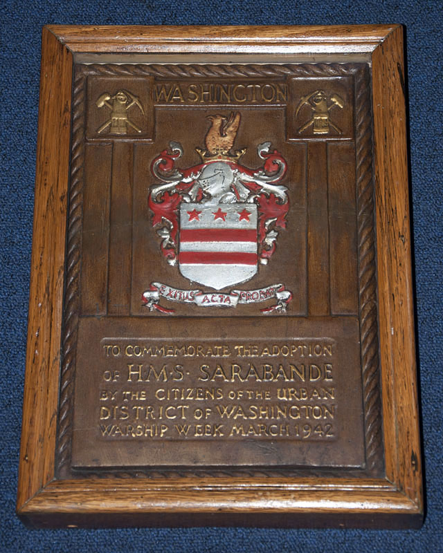 HMS Sarabande Plaque