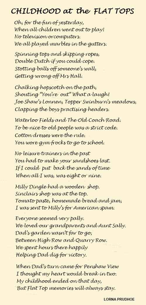 The Flat Tops: Poem by Lorna Prudhoe