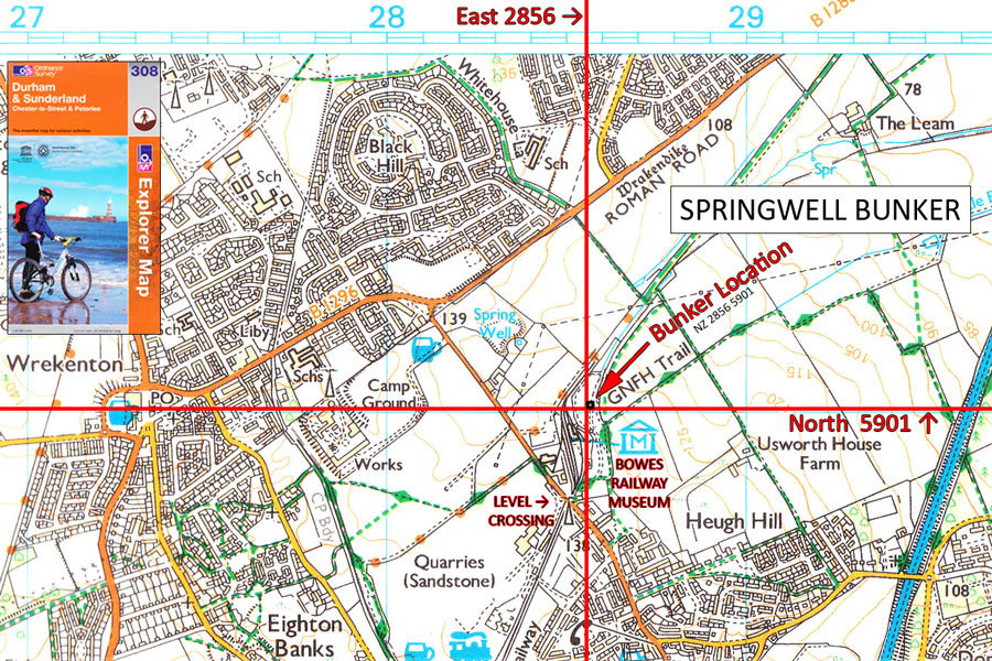 Map of Bunker Location