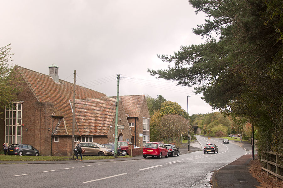 Looking up Bonemill Lane