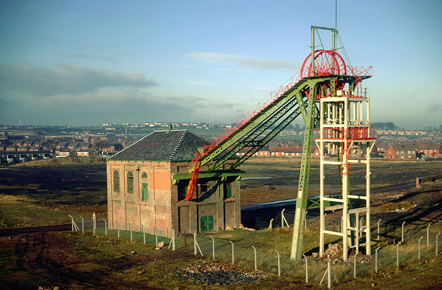 Then - 'F' Pit Headgear 1971