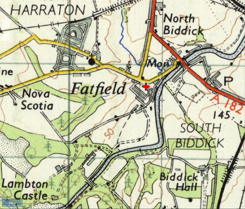 Map of Castle Street, 1955-61
