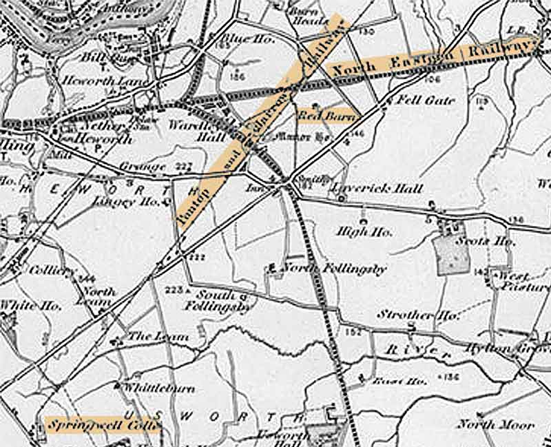 Springwell Colliery to Red Barnes