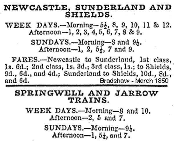 Springwell Trains Timetable